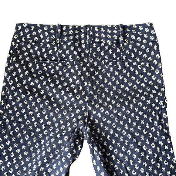 💙REVIEW Sz10 navy anchor capri 7/8 ankle length pants - Picture 5 of 9